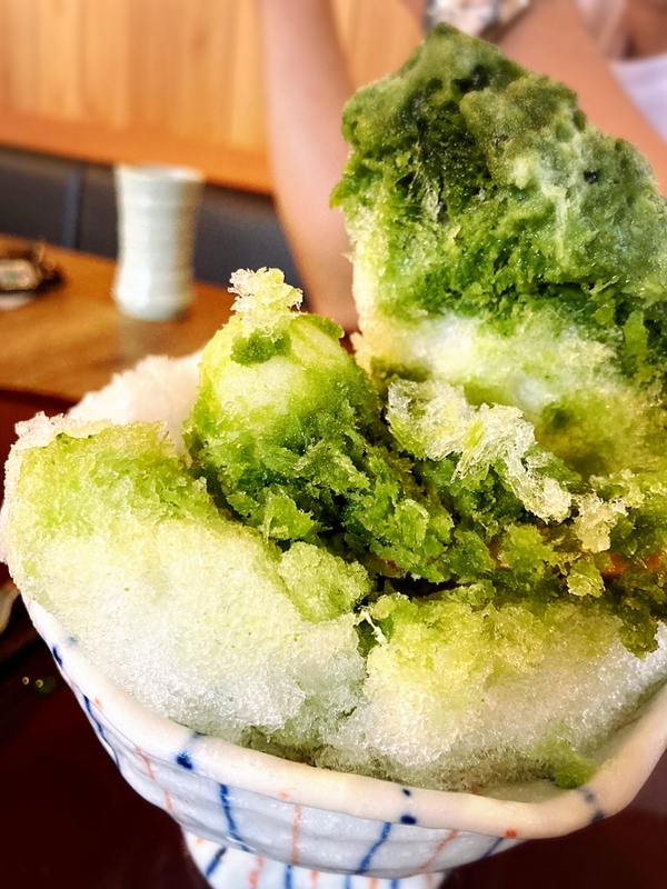 『胡蝶庵』夏限定☆白玉あずき入り濃厚抹茶かき氷を堪能
